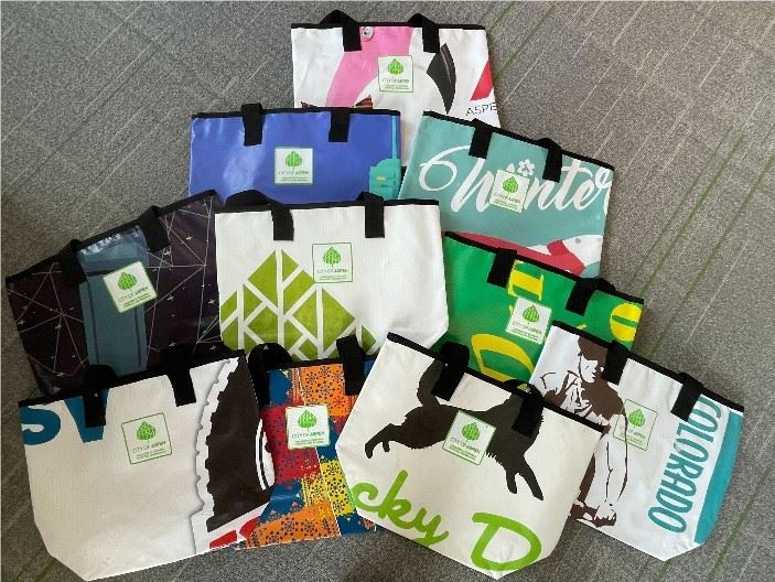 image of bags made from banners 